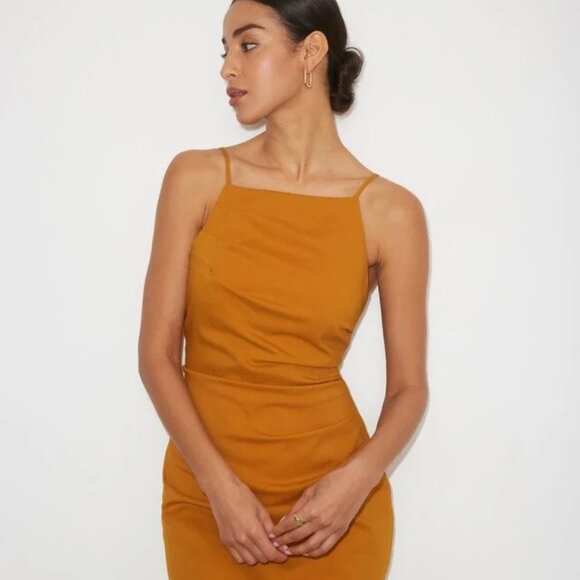 Dynamite Ruched Mini Dress - Brand New - Picture 1 of 6